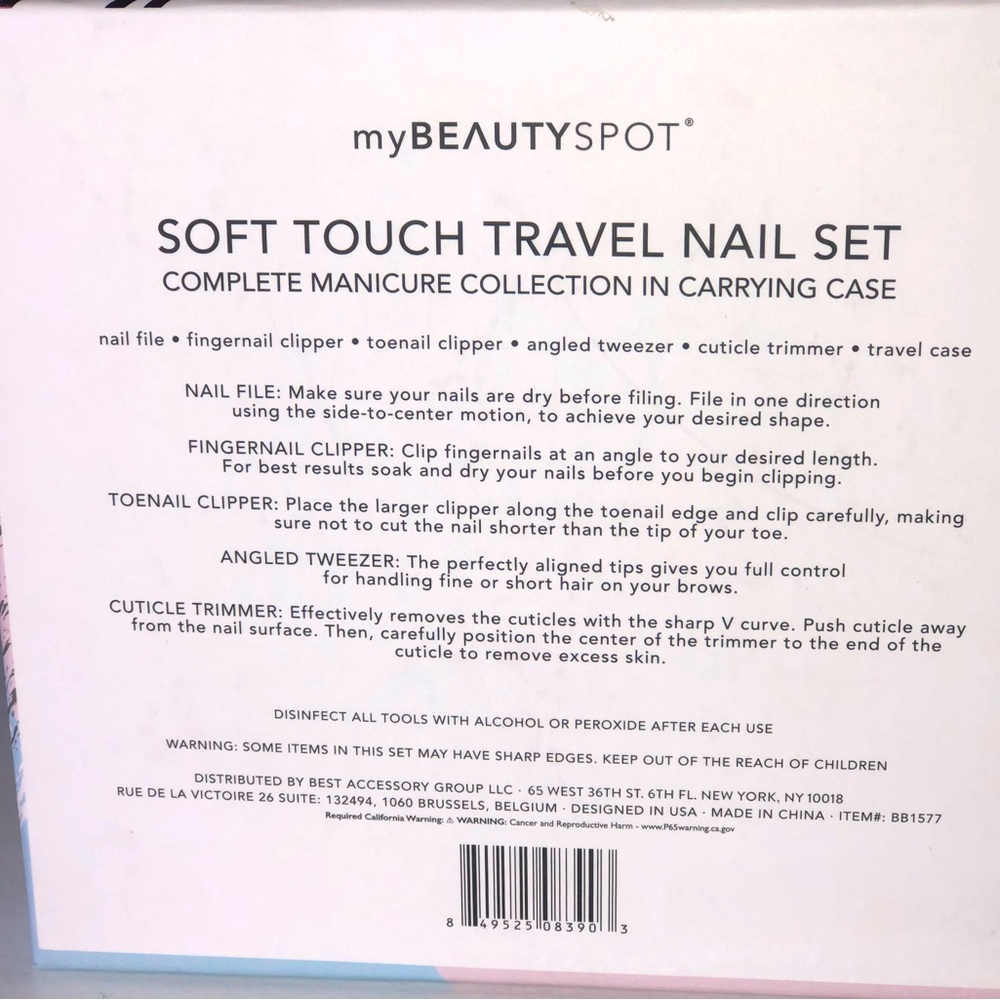 2/$20 Travel Manicure Set with Carrying Case - Picture 3 of 3